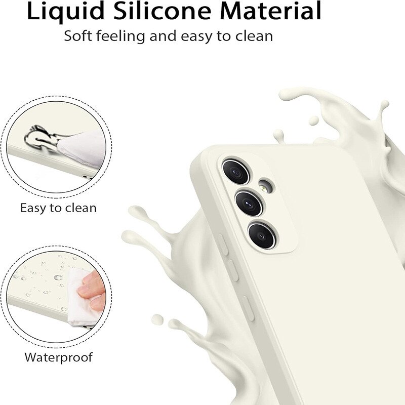 Husa pentru Samsung Galaxy S24FE, silicon lichid, Calitate Premium, Interior din Microfibra, Protectie Sporita, Antisoc, BEJ