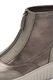Tamaris Comfort, Ghete de piele cu garnituri din material textil, Maro taupe deschis/Grej
