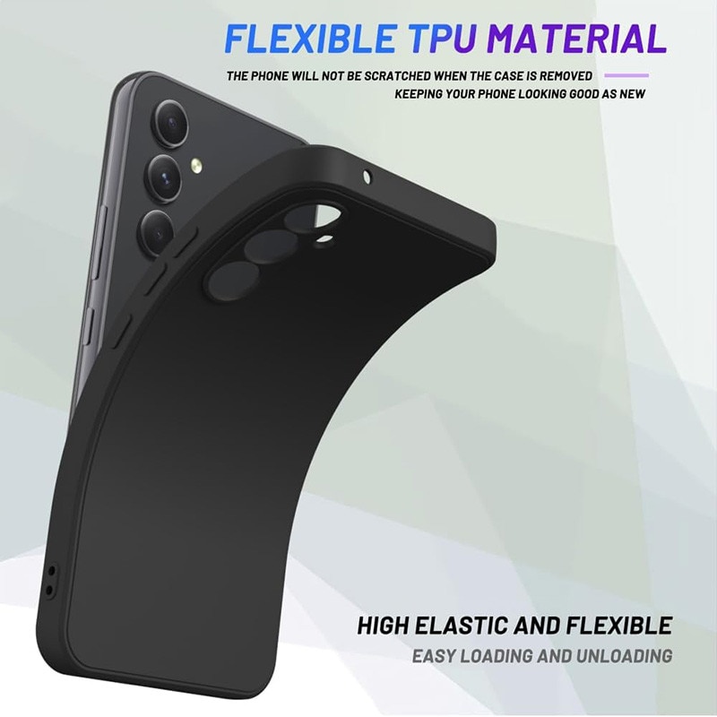 Husa pentru Samsung Galaxy A54, silicon lichid, Calitate Premium, Interior din Microfibra, Protectie Sporita, Antisoc, Negru