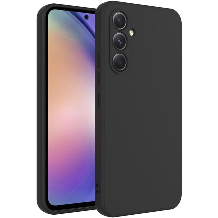 Калъф за телефон, За Samsung Galaxy A56, силиконов, военна защита, черен