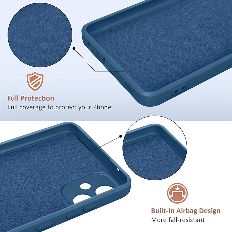 Husa telefon, Pentru Samsung Galaxy A05, silicon lichid, protectie sporita, albastru inchis