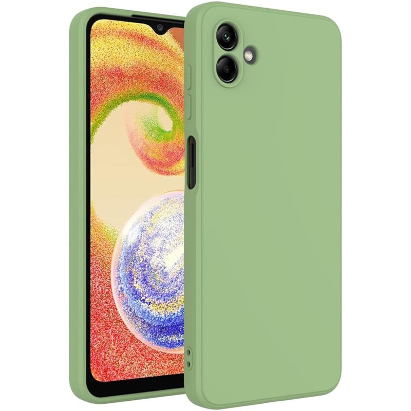 Husa pentru Samsung Galaxy A07, silicon lichid, Calitate Premium, Interior din Microfibra, Protectie Sporita, Antisoc, Verde pastel