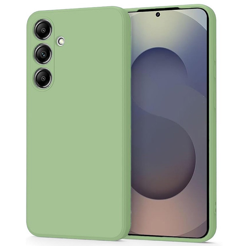 Husa pentru Samsung Galaxy A17, silicon lichid, Calitate Premium, Interior din Microfibra, Protectie Sporita, Antisoc, Verde pastel