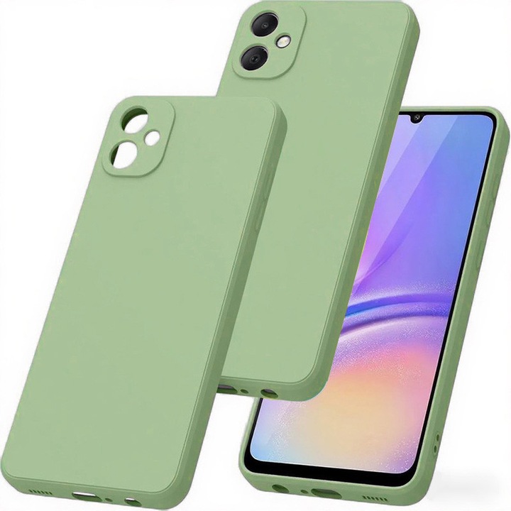 Husa telefon, Pentru Samsung Galaxy A05, silicon lichid, protectie sporita, verde
