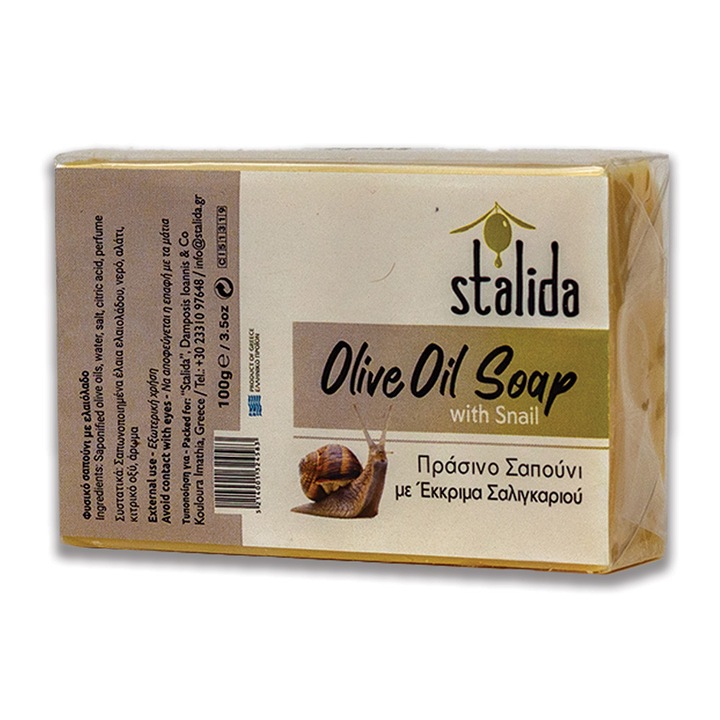 Натурален сапун STALIDA със зехтин и секрет от охлюви 100 г