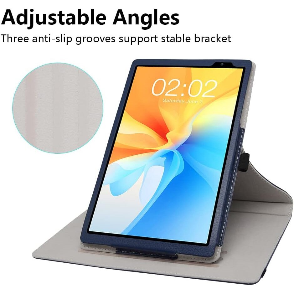 Husa compatibila cu Teclast P25T Case, ApoloMedia EP103A Case 10", PU albastra