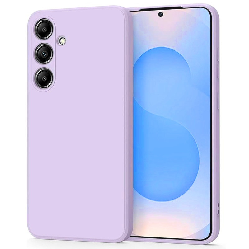 Husa telefon, Pentru Samsung Galaxy A26, silicon, interior din microfibra, violet deschis