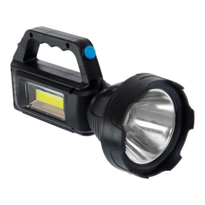 Акумулаторен соларен фенер, литиево-йонна батерия, USB PowerBank, страничен LED, индикатор за батерията