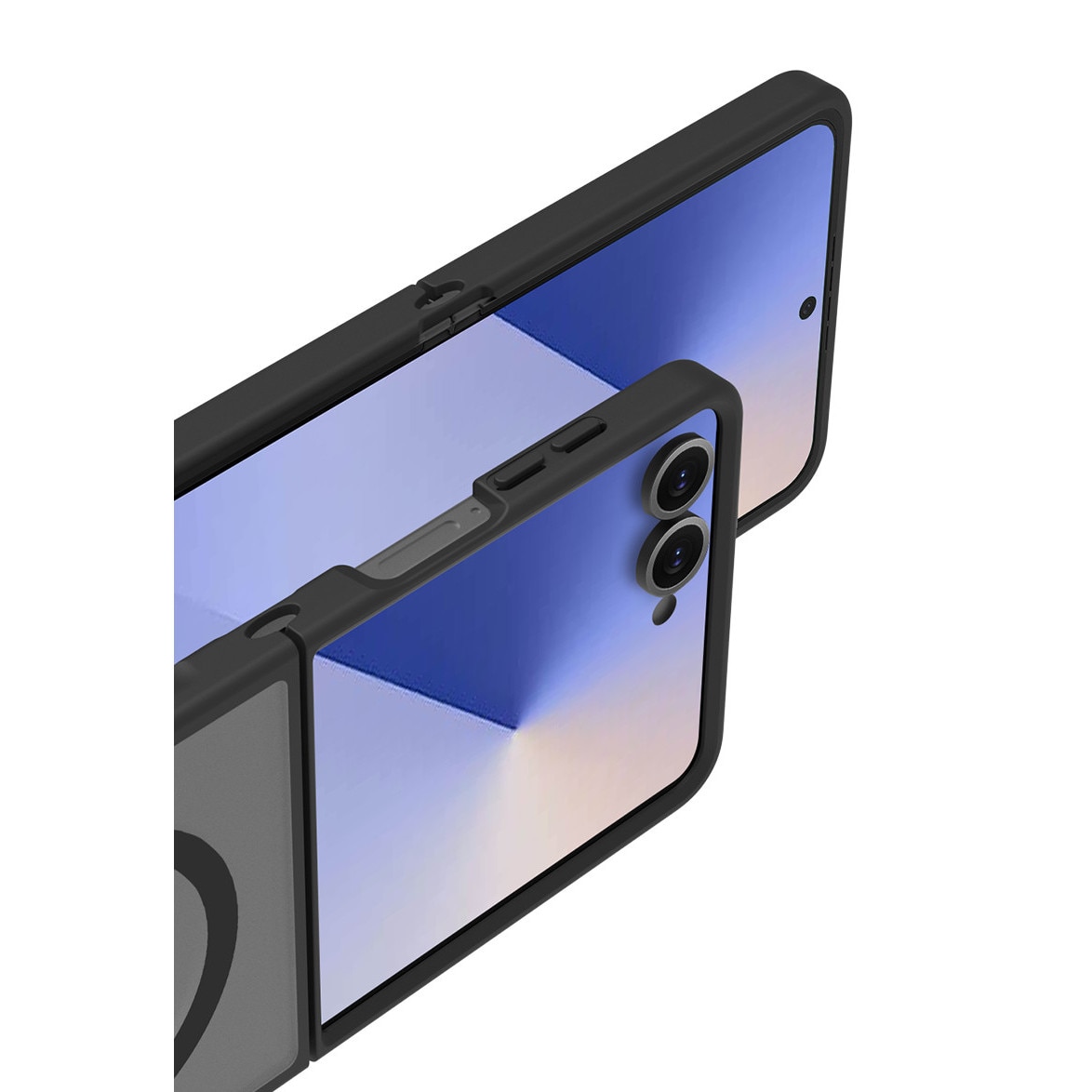 Husa de Protectie, Compatibila Samsung Galaxy Z Flip7, Doctor Shield Fantom, MagSafe - Negru