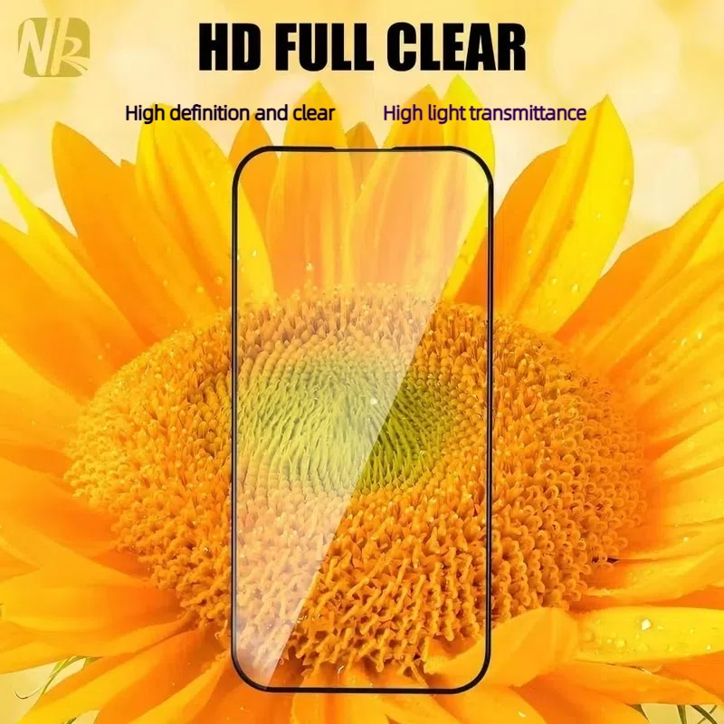 Set 2 folii protectie telefon, Kingkong, Sticla securizata, 9H, Pentru iPhone 15 Pro Max