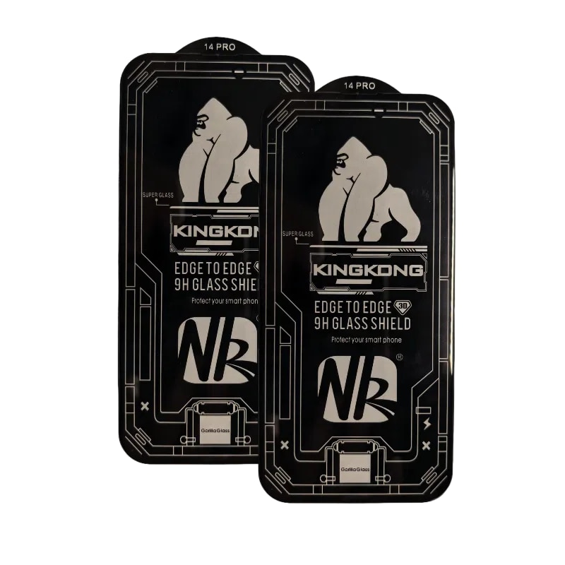 Set 2 folii protectie telefon, Kingkong, Sticla securizata, 9H, Pentru iPhone 16, Privacy