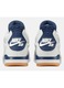 Pantofi sport barbati Nike SB x Air Jordan 4 Retro “White / Navy”, 45EU, DR5415-100