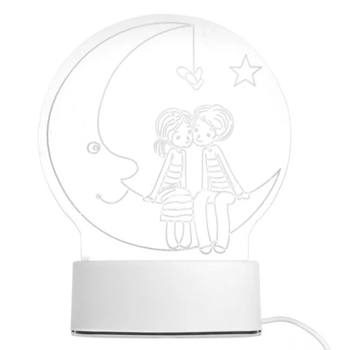 Lampa de Veghe 3D Baiat Fata cu USB