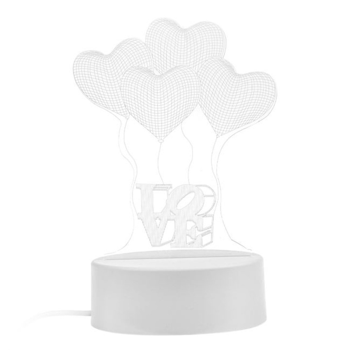 Lampa de Veghe 3D Inimi "LOVE" cu USB