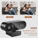Уеб камера 2048p 2K, 3MP, автофокус, автоматична експозиция, 360-градусово завъртане, микрофон с шумопотискане, USB защита на поверителността, 360° изглед, черна