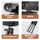 Уеб камера 2048p 2K, 3MP, автофокус, автоматична експозиция, 360-градусово завъртане, микрофон с шумопотискане, USB защита на поверителността, 360° изглед, черна