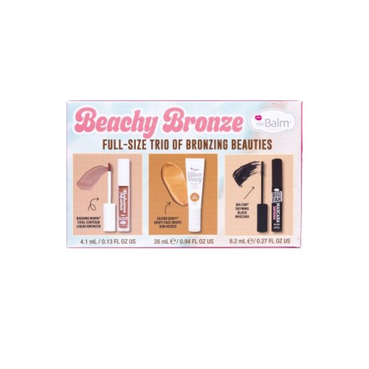 TheBalm Holiday Trio sminkajándék szett, kompakt púder, többszínű