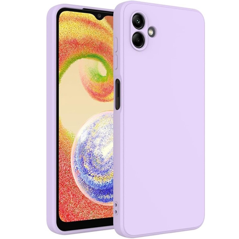Husa pentru Samsung Galaxy A06, silicon lichid, Calitate Premium, Interior din Microfibra, Protectie Sporita, Antisoc, Violet deschis