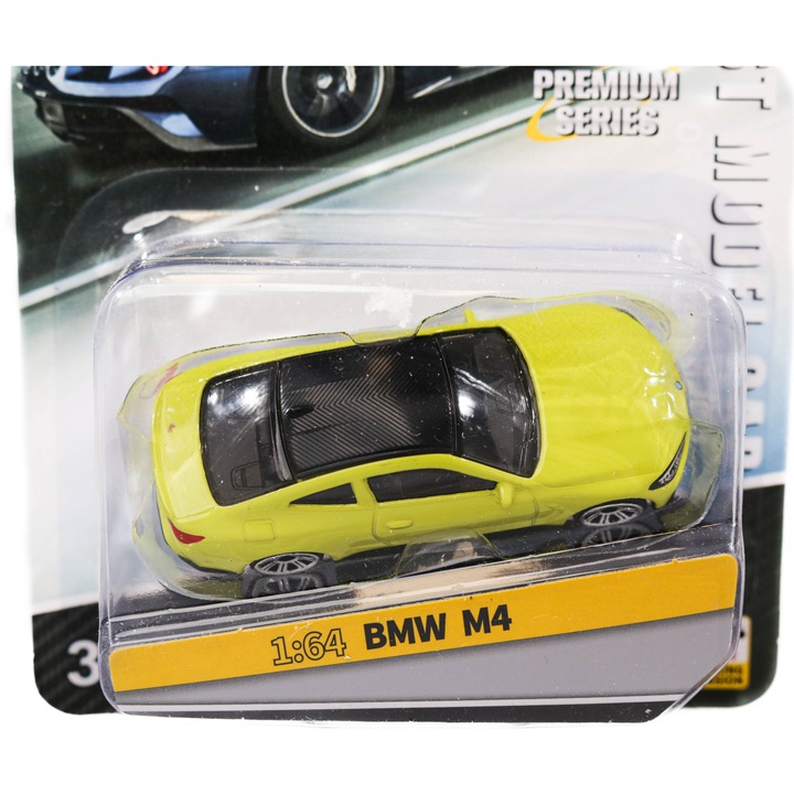 BMW M4 MSZ 1:64 Жълт модел автомобил