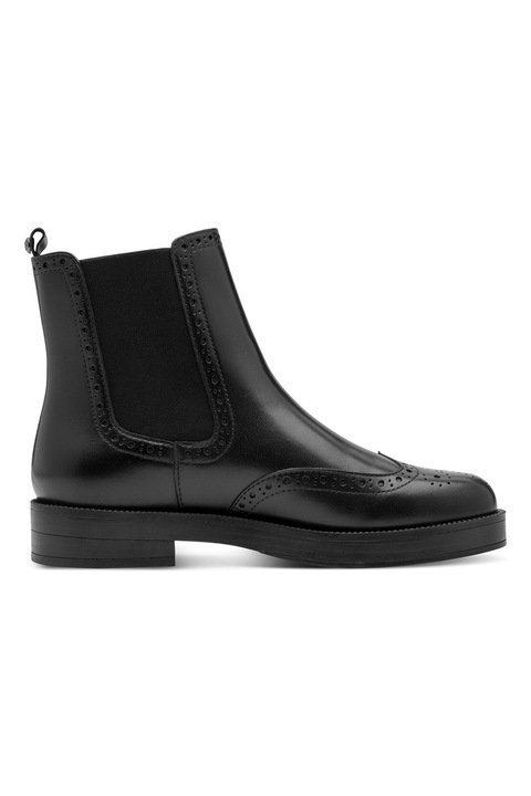 Tamaris, Ghete de piele, Negru, 36