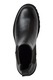 Tamaris, Ghete Chelsea de piele cu logo discret, Negru