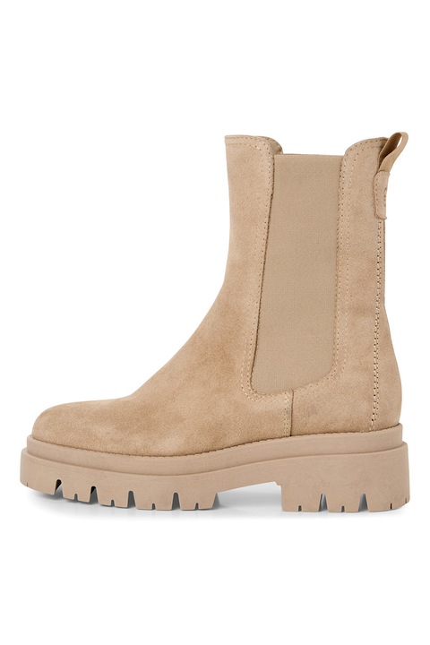 Tamaris, Ghete Chelsea de piele intoarsa, Bej deschis