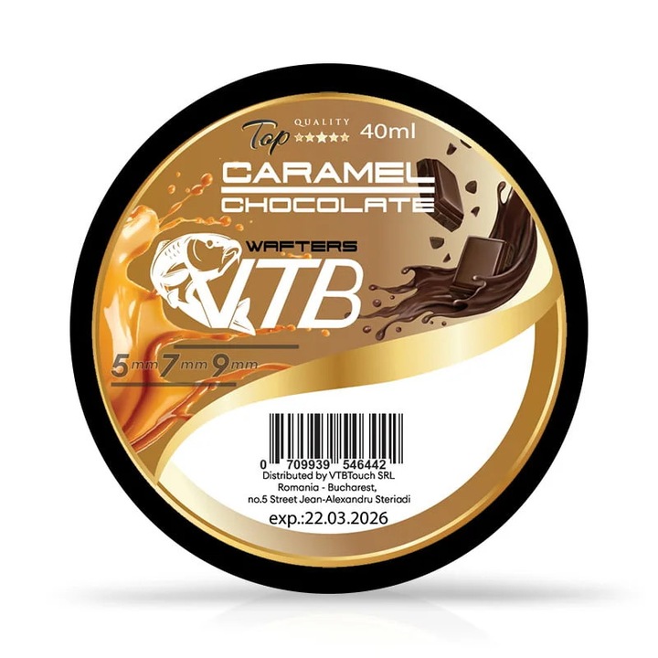 Вафли VTBFISHING Карамел Шоколад 5/7/9