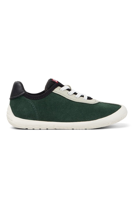 Camper, Colorblock dizájnos sneaker szintetikus részletekkel, Fekete/Világosszürke/Angolzöld