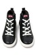 Camper, Pantofi sport high-cut cu fermoar, Negru, Galben, 25 EU