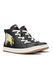 Camper, Pantofi sport high-cut cu fermoar, Negru, Galben, 25 EU