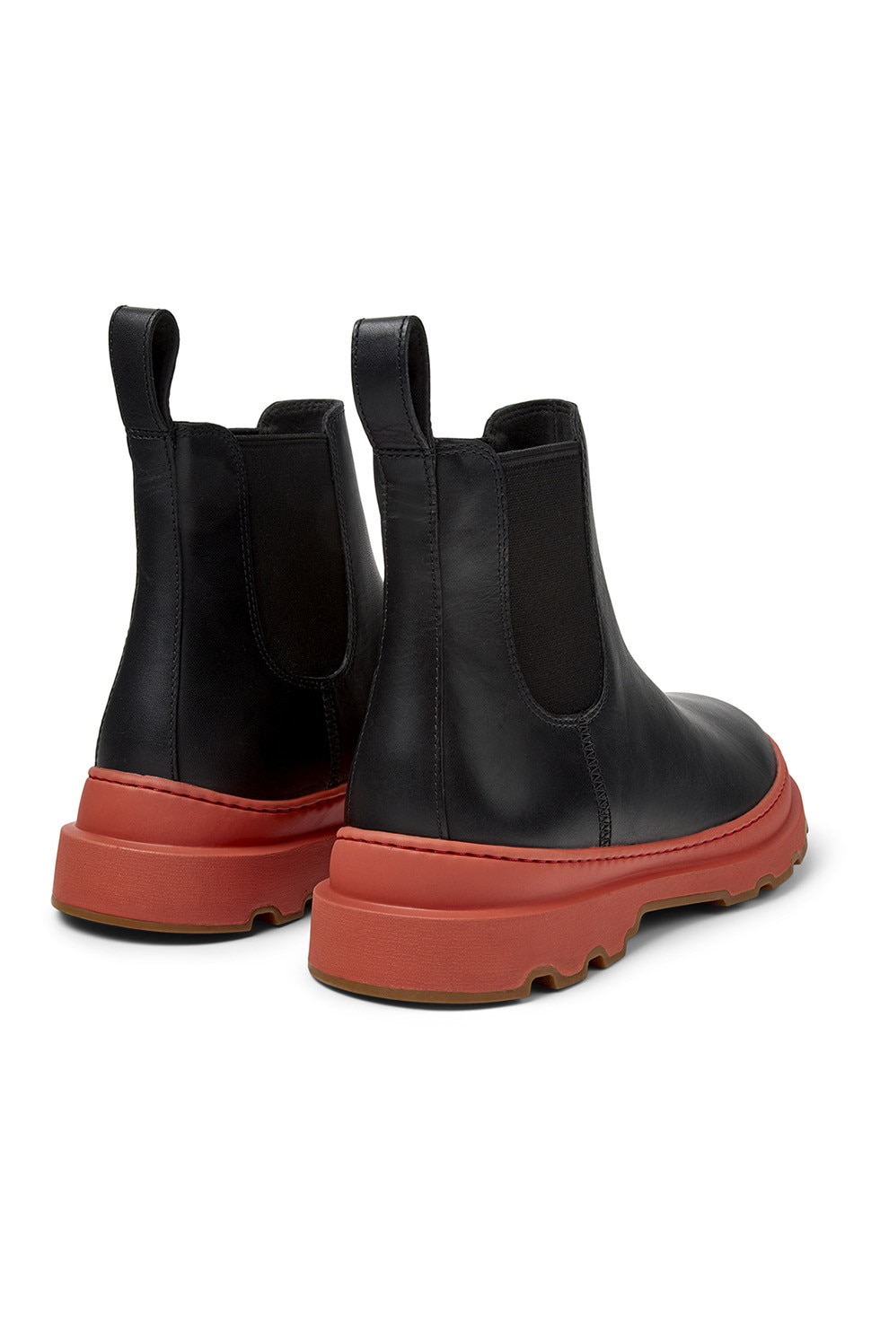 Camper, Ghete Chelsea de piele cu banda pull-on, Negru, 42 - eMAG.ro