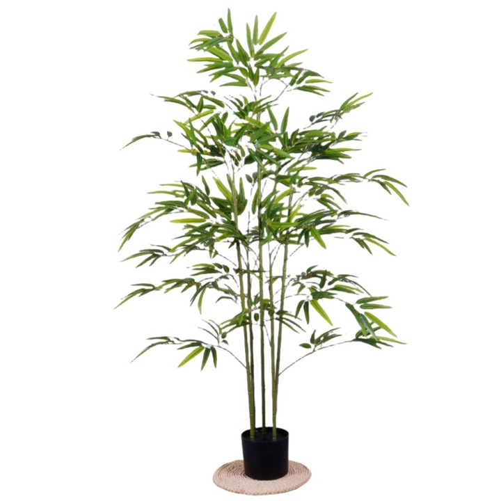 Bambus artificial, cu ghiveci 120cm verde