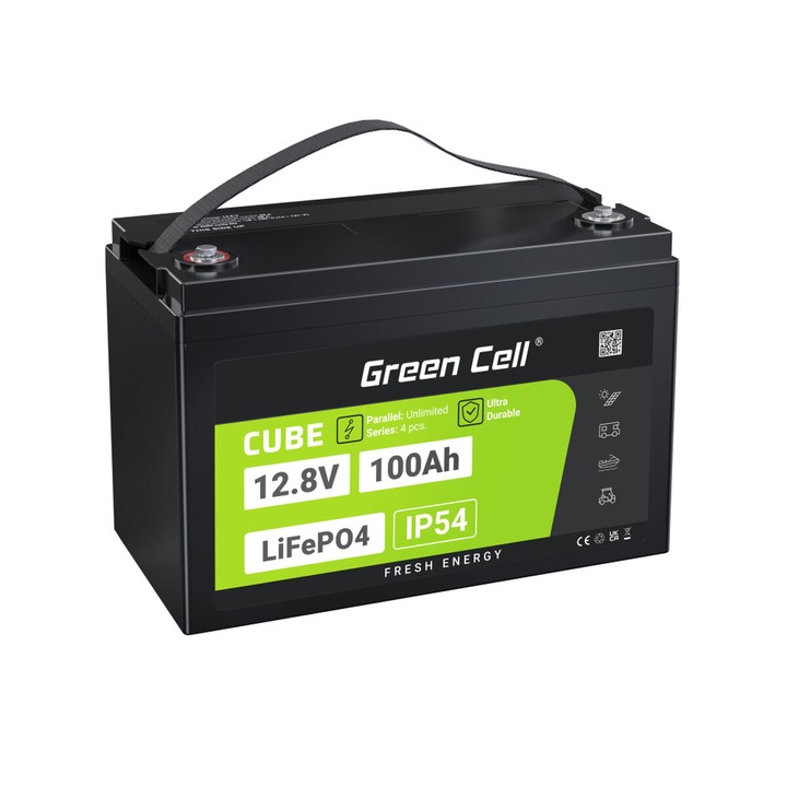 Baterie pentru Sistem de Alimentare Neintreruptibil UPS Green Cell 100 Ah, neagra
