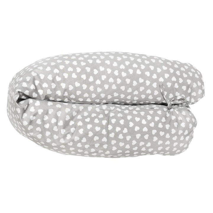 Perna de sarcina Bumerang BabyUniverse, bumbac, 170x35x17cm