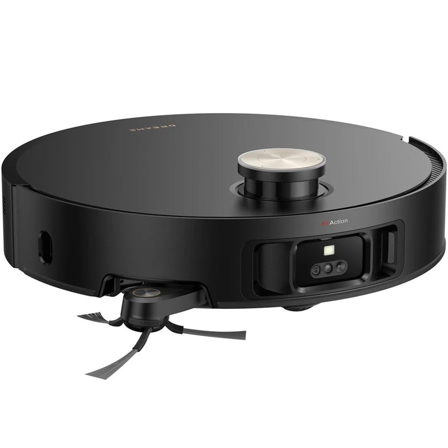 Robot de aspirare cu spalare Dreame X50 Master, navigare Pathfinder, 20000Pa, aspirator&mop, Ultra-Slim 8.8 cm, autonomie pana la 3.5 ore, 6400 mAh, control vocal, recipient apa 80 ml, golire automata - capacitate 3L, curatare/uscare automata mop, Negru