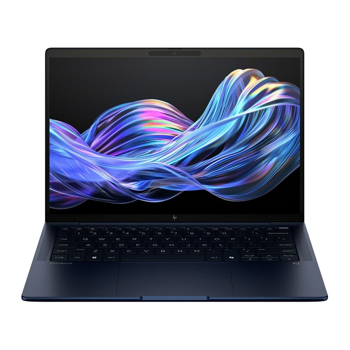 HP B9ZY4ET laptop, 14"-os Intel Core Ultra 7 258V processzorral, 32 GB RAM-mal, 1 TB SSD-vel és 1 TB merevlemezzel.