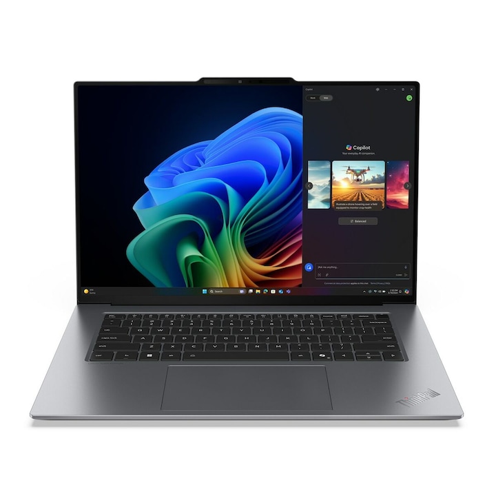 Lenovo laptop 15.3", Intel Core Ultra 7 processzorral, 32 GB RAM-mal, 1 TB SSD-vel, szürke