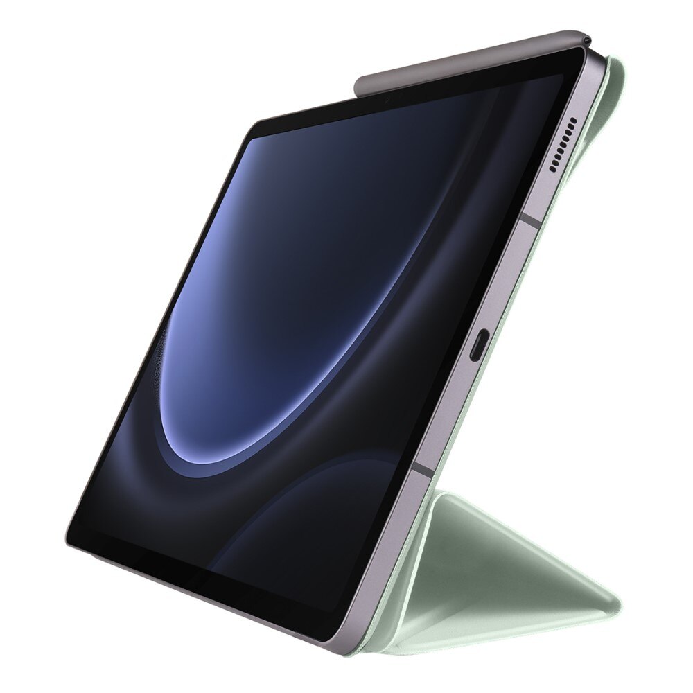 Husa tableta XGSM origami pentru Samsung Galaxy Tab S10 FE / S9 FE / S9, verde deschis, functie suport, auto wake/sleep