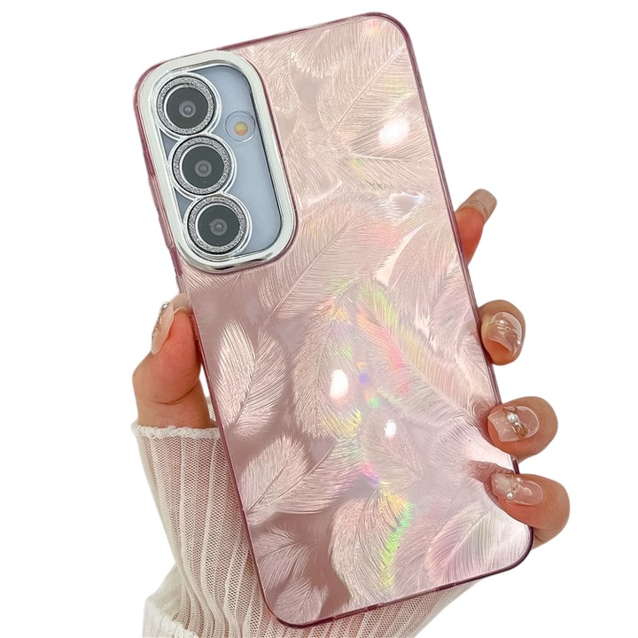 Husa telefon XGSM pentru Samsung Galaxy A36 5G / A56 5G, roz, hibrida, protectie completa