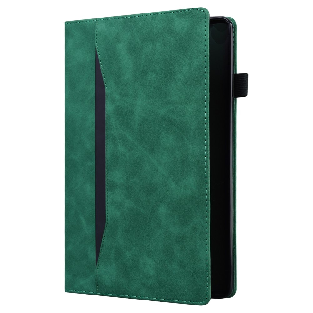 Husa tableta XGSM pentru Samsung Galaxy Tab S10 FE/S9 FE/S9/S8/S7, verde, cu suport si loc pentru rama de scris