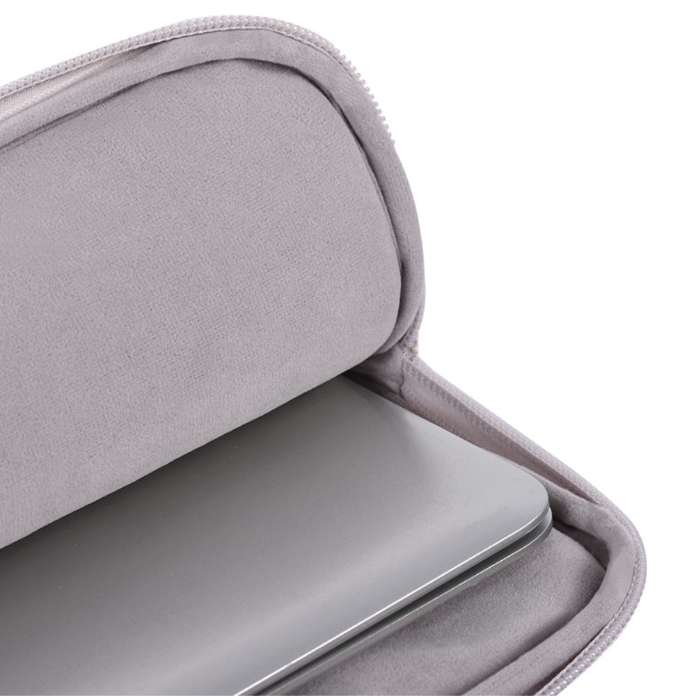 Etui laptop 13", XGSM, khaki cu model floral, material rezistent, interior moale