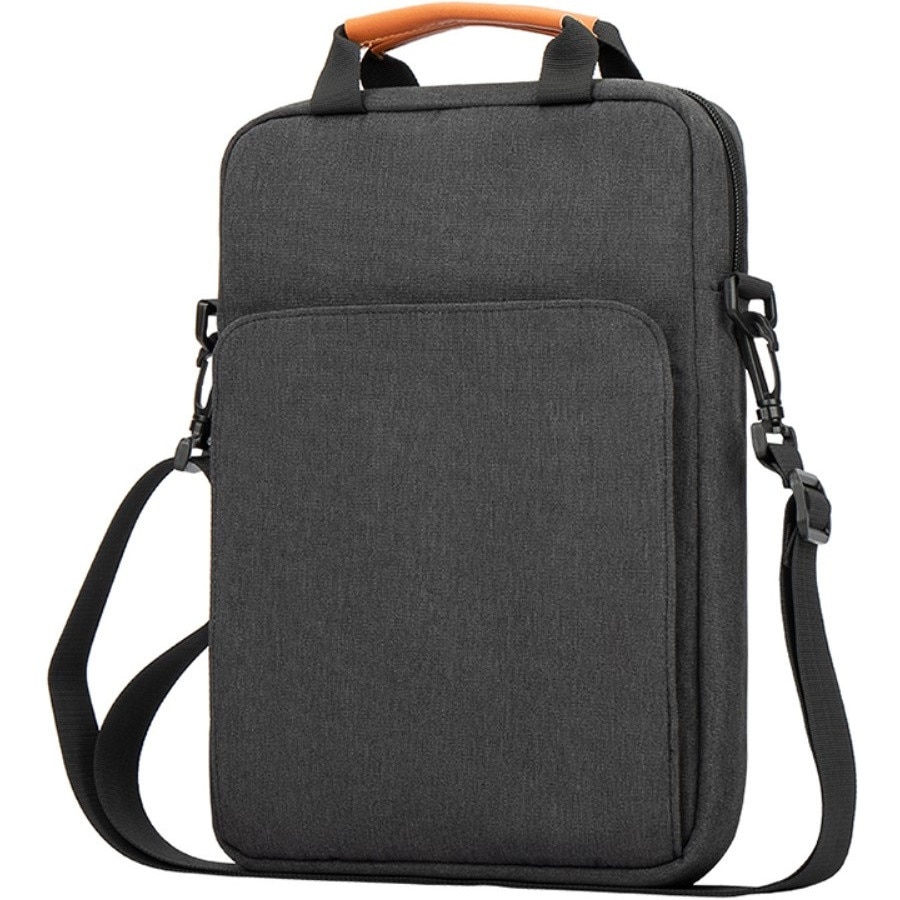 Geanta laptop 13.3", XGSM, impermeabila, design elegant, gri inchis, 34x4x25cm
