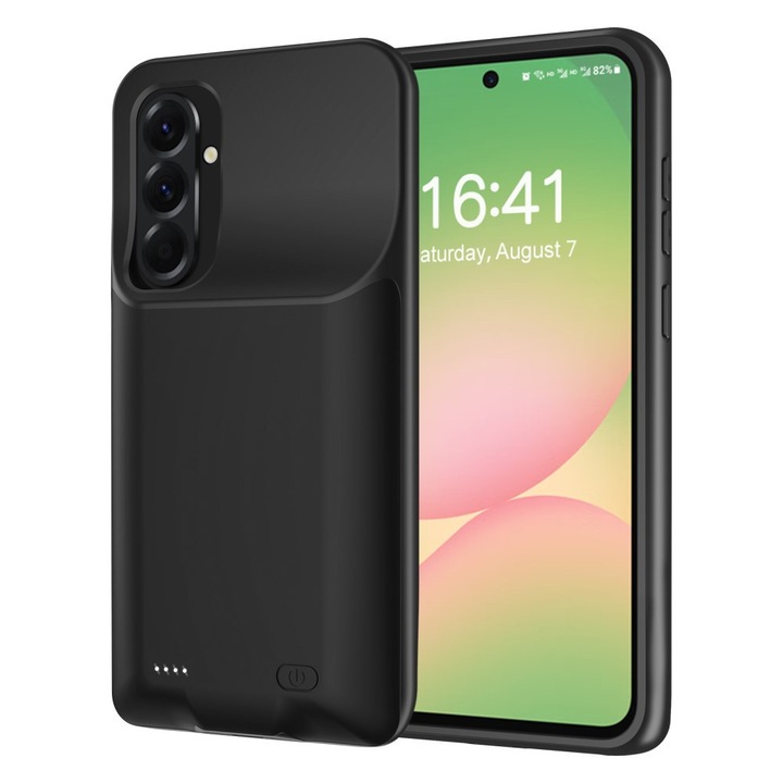Husa telefon cu baterie 6000mAh, XGSM, pentru Samsung Galaxy A36/A56 5G, compatibila MagSafe, TPU+ABS