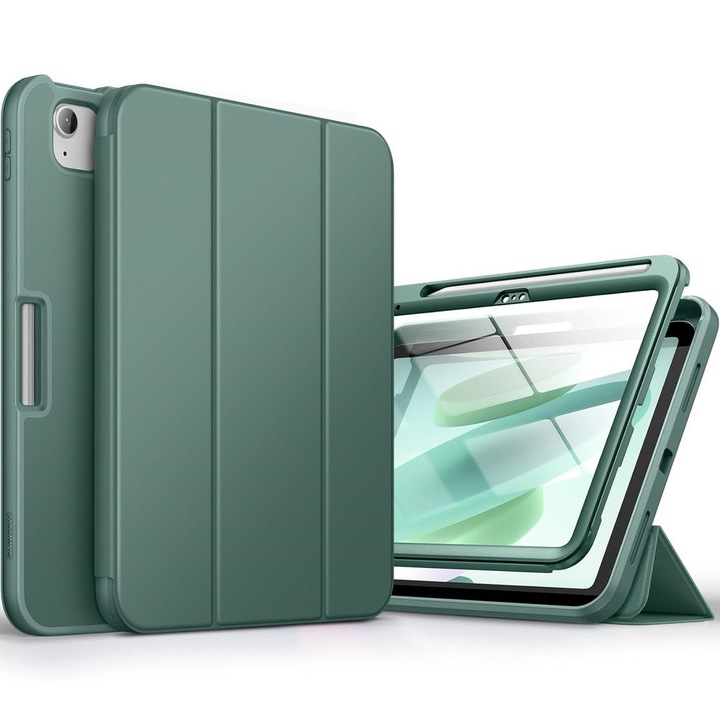 Husa protectie pentru iPad 11 2025 A16 / 10.9 2022, SURITCH, verde
