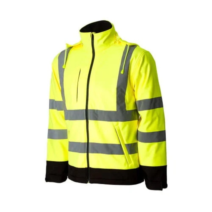 Jacheta reflectorizanta de inalta vizibilitate Roma, culoarea galben - Renania GALBEN FLUO XXL