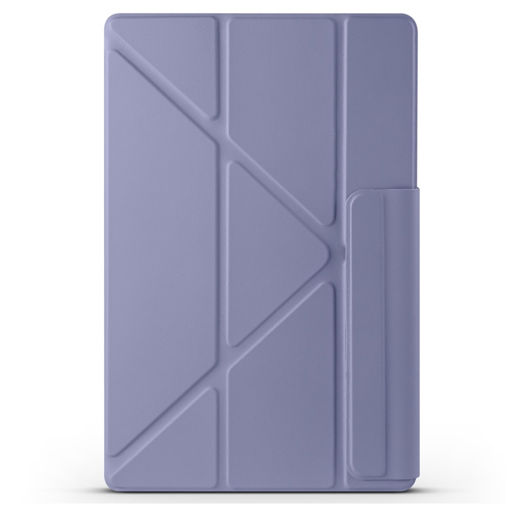 Husa tableta XGSM origami pentru Samsung Galaxy Tab S10 FE / S9 FE / S9, ciemnofioleta, functie suport, auto wake/sleep