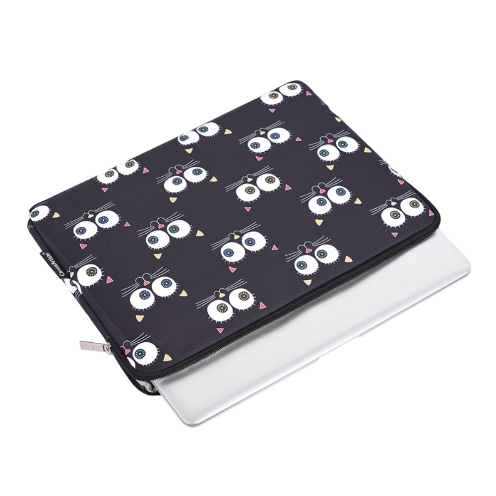 Etui laptop 13", XGSM, negru cu motiv de ochi, dimensiuni 330x231x24mm