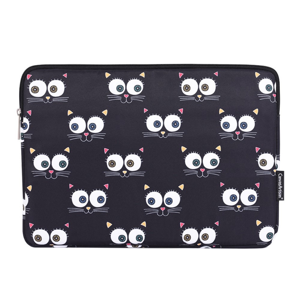 Etui laptop 13", XGSM, negru cu motiv de ochi, dimensiuni 330x231x24mm