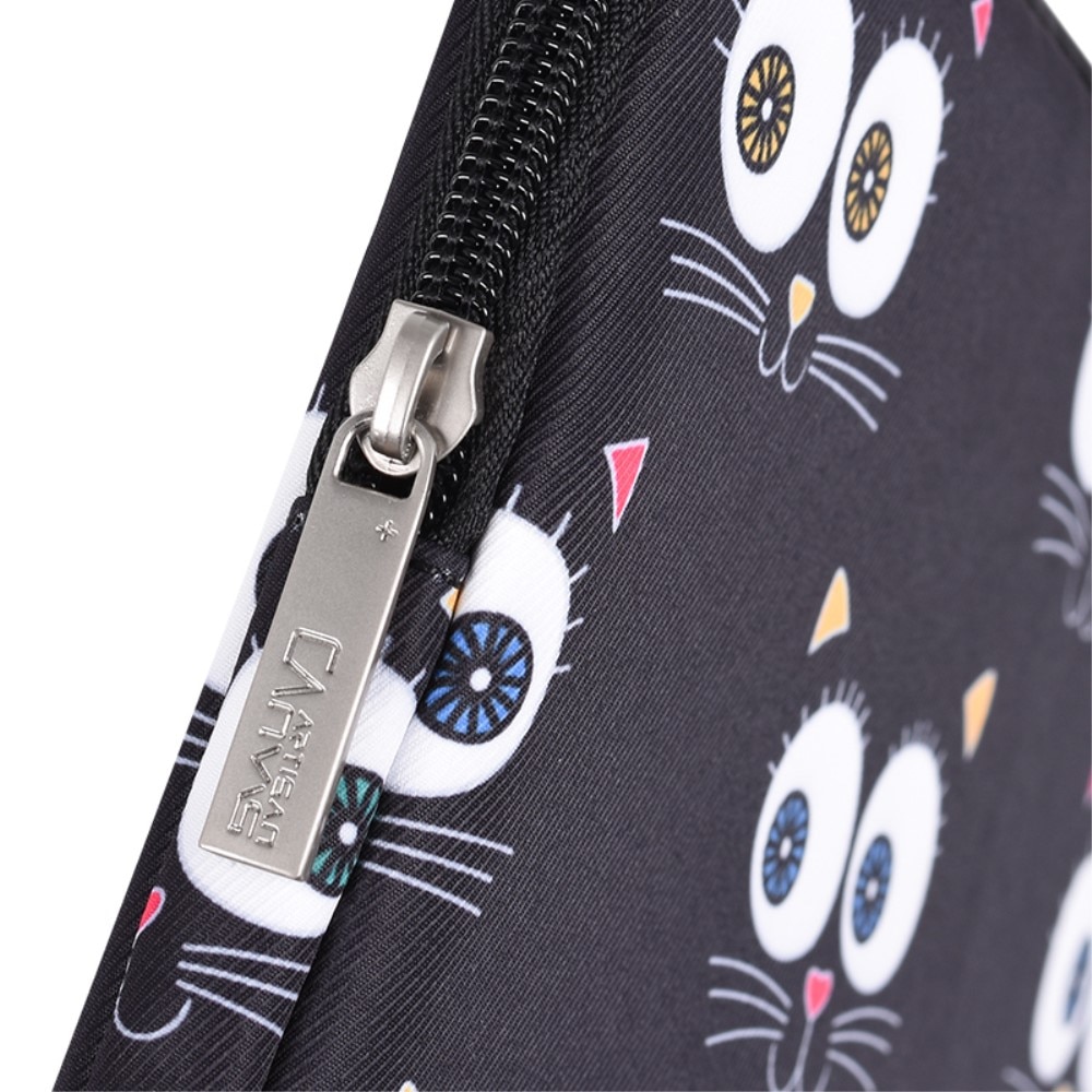 Etui laptop 13", XGSM, negru cu motiv de ochi, dimensiuni 330x231x24mm