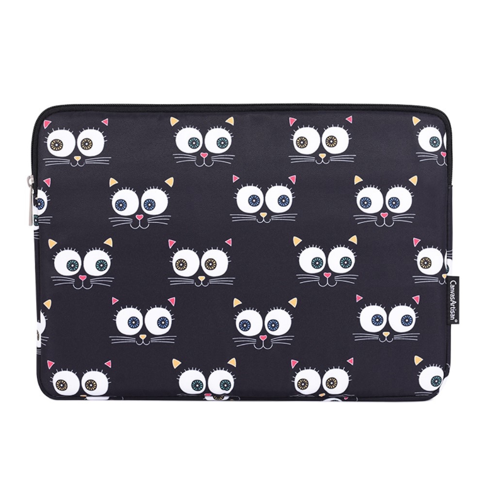 Etui laptop 13", XGSM, negru cu motiv de ochi, dimensiuni 330x231x24mm